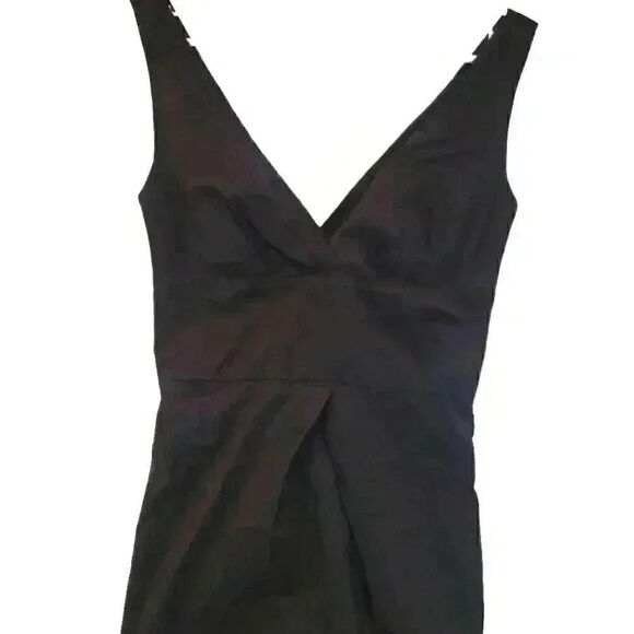 Diane von Furstenberg Women's Black Cotton/Poly Lined Cocktail Party Dress - Picture 3 of 10